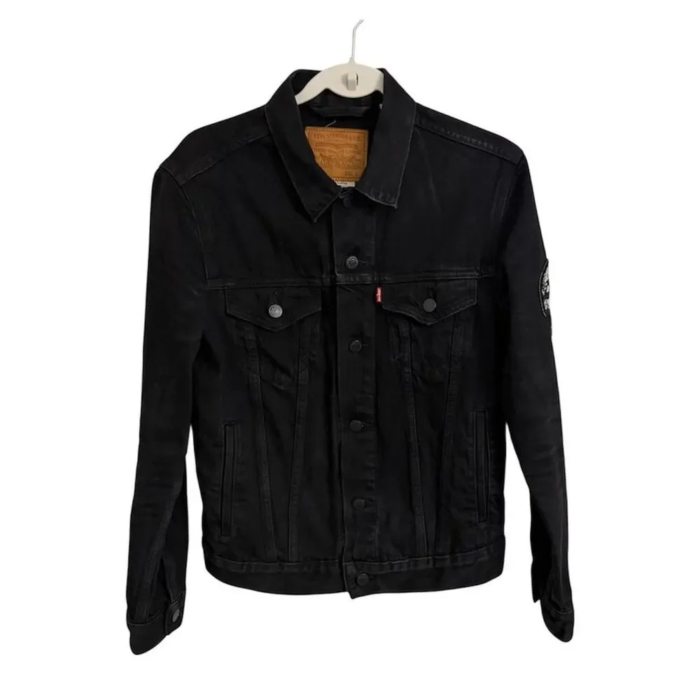 Custom Levi’s Denim Jacket with Converge Jane Doe Inspired Back Patch RARE